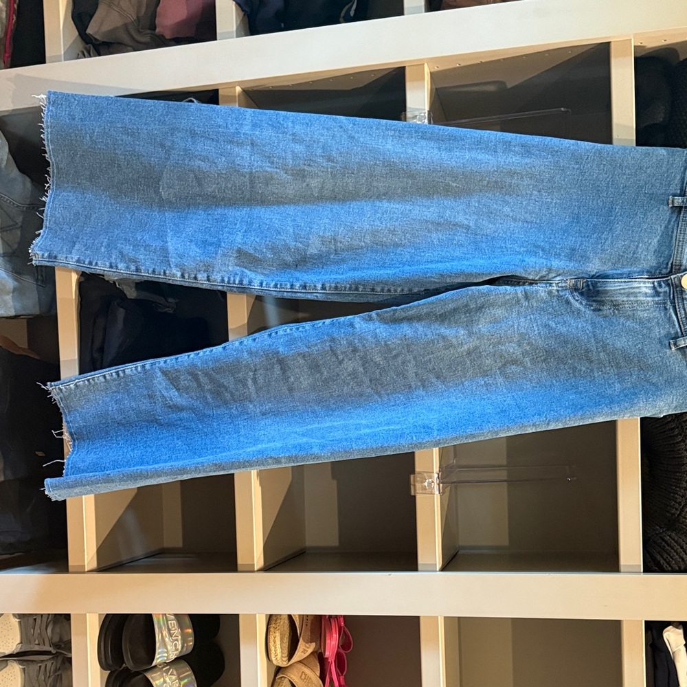 Zara Sky Blue Denim Pants